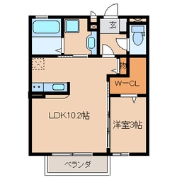 イーストパークの物件間取画像